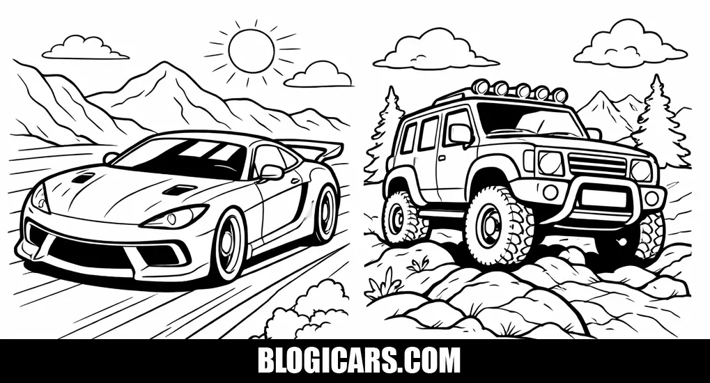 Autos para Colorear