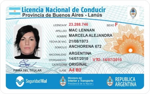 Licencia de Conducir de Argentina